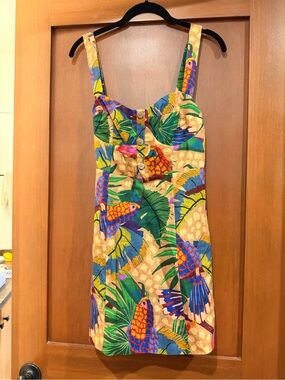 FARM Rio - Tropical Parrot Print Sundress in Vibrant Multicolor